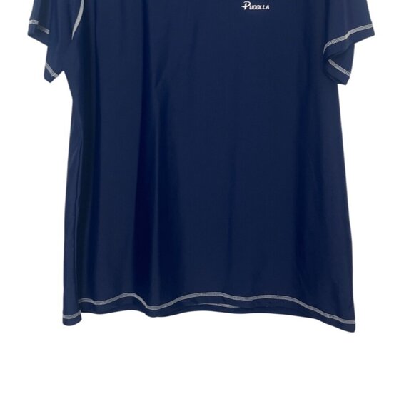 Pudolla Activewear Tshirt Swim Rashguard Mens XL Blue Workout Surfing - Picture 4 of 7